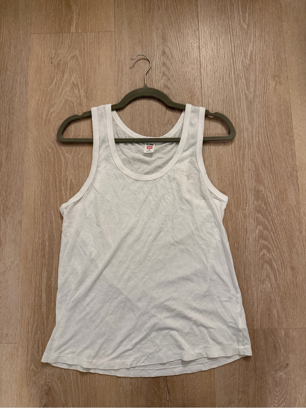RE/DONE x Hanes White Tank - XS
